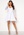 Goddiva Long Sleeve Skater Dress White bubbleroom.fi