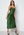 Object Collectors Item Sateen S/L Midi Dress Artichoke Green bubbleroom.fi