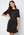 VERO MODA Cabena 2/4 Oversize Long Tee Dress Black Det. Black Seq bubbleroom.fi
