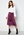 VERO MODA Cristy H/W Rouching Slit Skirt Prune Purple bubbleroom.fi