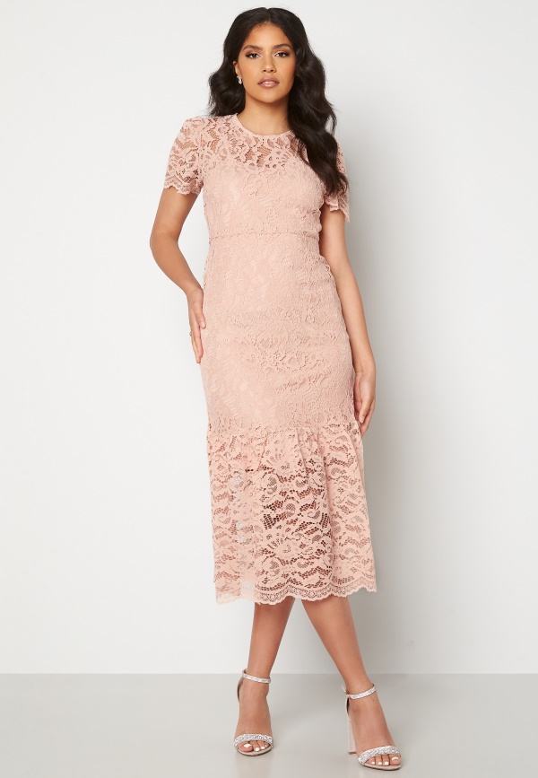 Happy Holly Taylor occasion lace dress Light pink - Bubbleroom