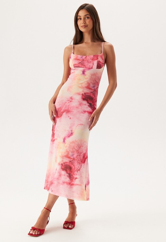 Bardot Adoni Printed Mesh Midi Dress