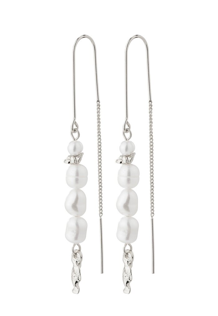 Pilgrim Berthe Pearl Chain Earrings Si