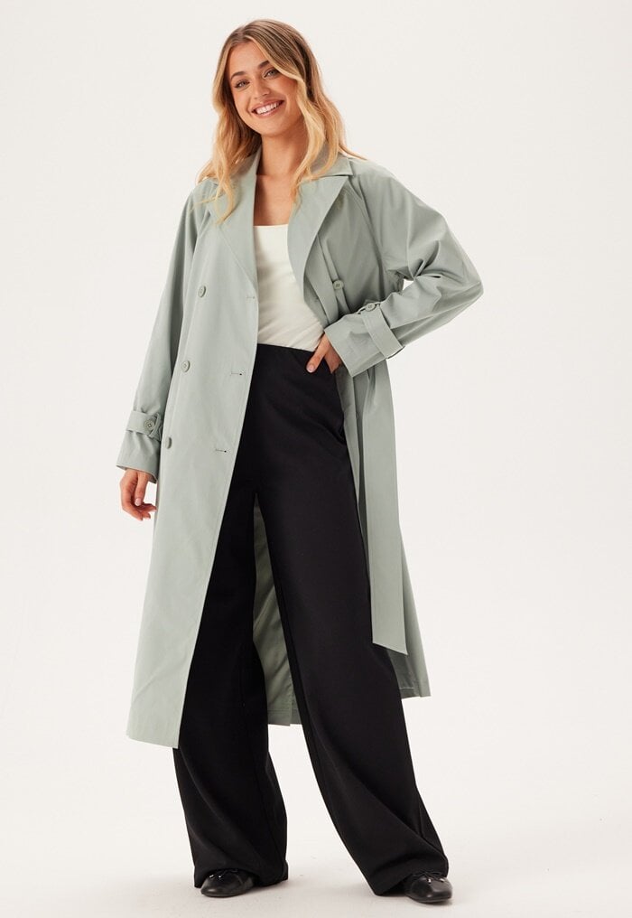 BUBBLEROOM Belted Midi Trenchcoat