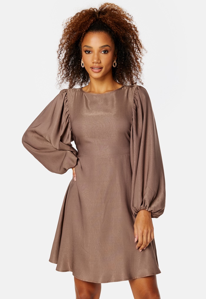 BUBBLEROOM Charli Balloon Sleeve Dress