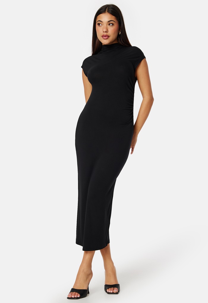 BUBBLEROOM Drapy Cap Sleeve Dress