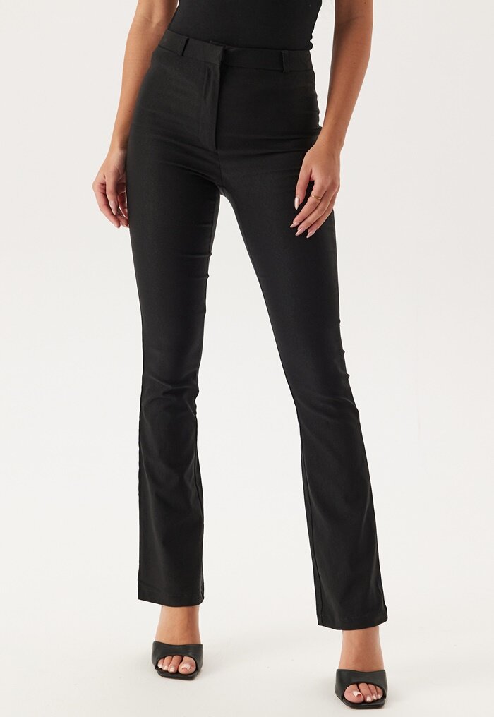 BUBBLEROOM Everly High Waist Stretchy Flared Trousers