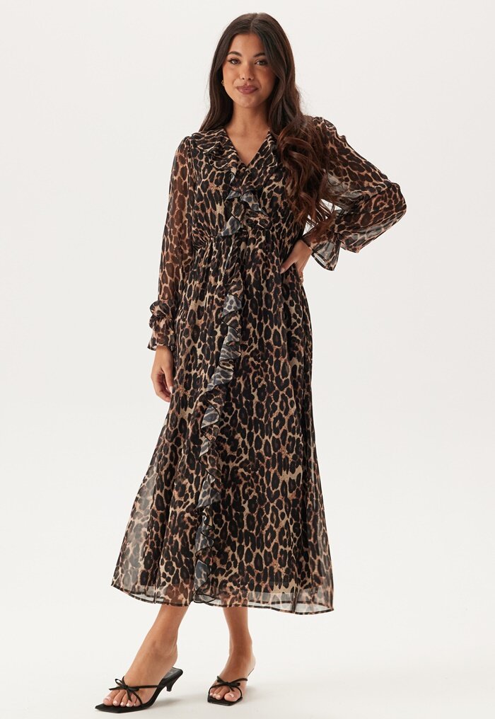 BUBBLEROOM Flounce Midi Dress