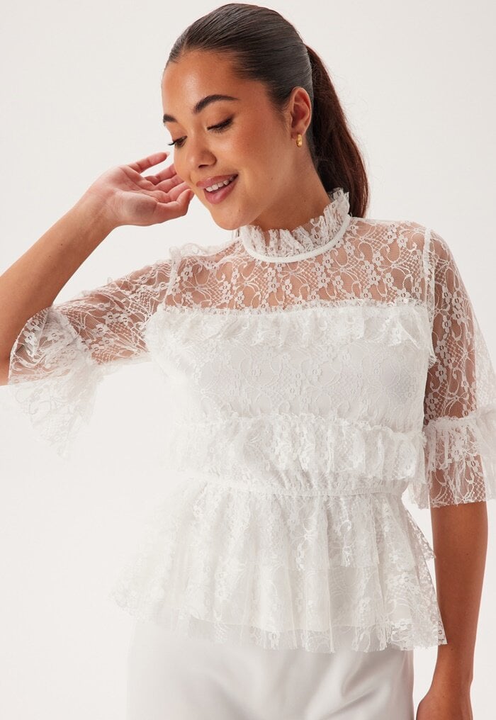 BUBBLEROOM Frill Lace Blouse