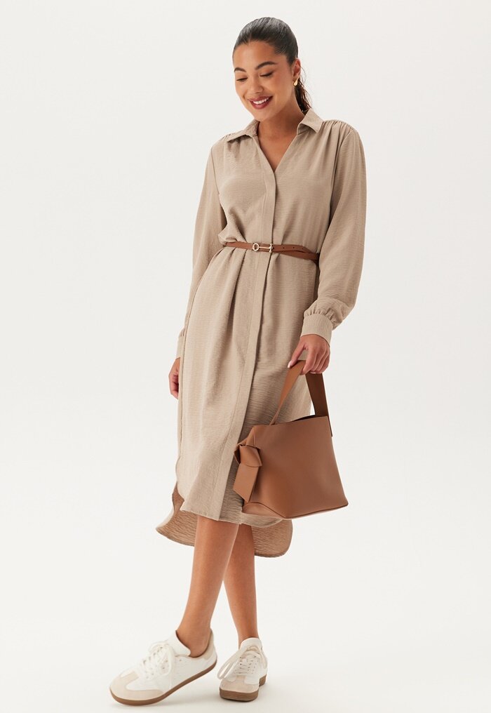 BUBBLEROOM Hidden Button Shirt Dress