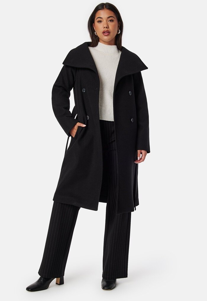 BUBBLEROOM High Neck Midi Coat