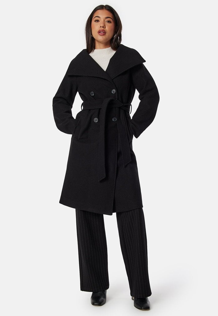 BUBBLEROOM High Neck Midi Coat