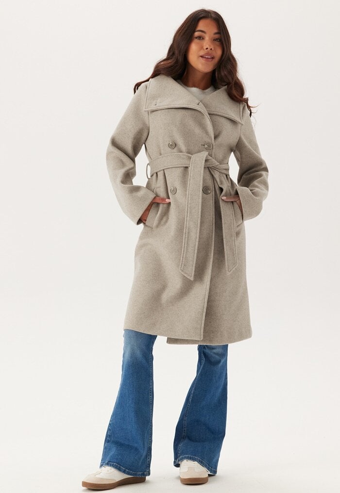 BUBBLEROOM High Neck Midi Coat