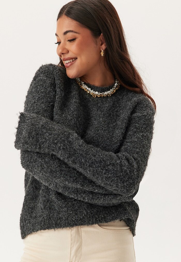 BUBBLEROOM Knitted Bouclé Sweater