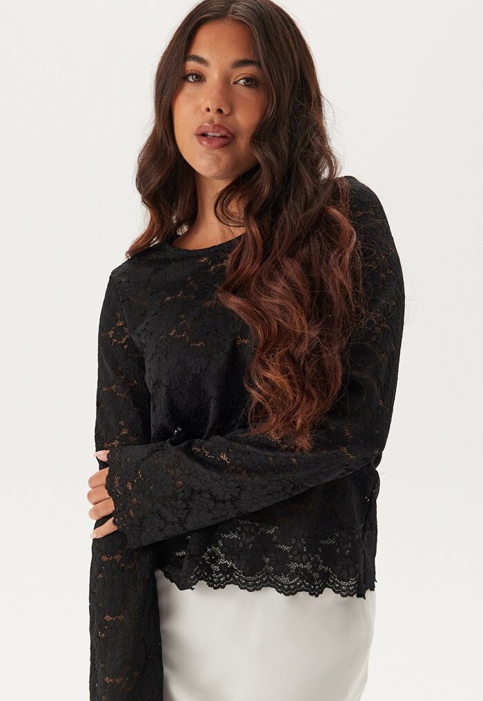 BUBBLEROOM Long Sleeve Lace Top