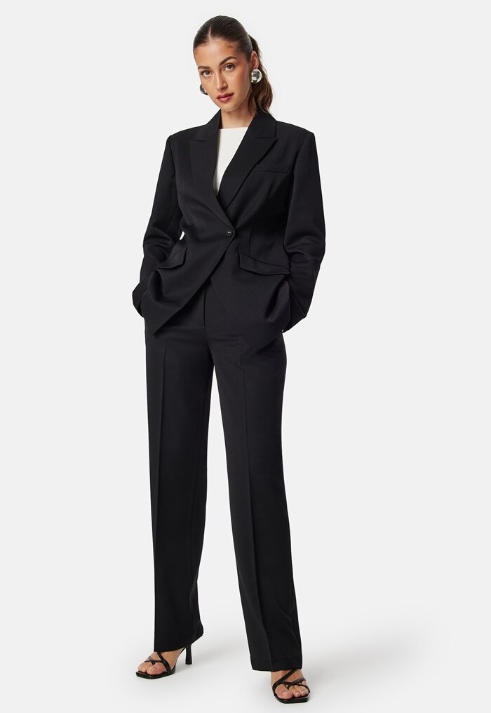 BUBBLEROOM Mid Waist Suit Trousers