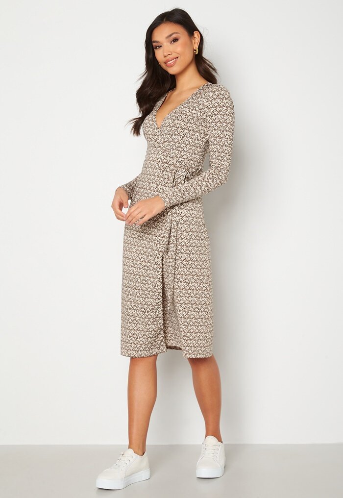 BUBBLEROOM Wrap Midi Dress