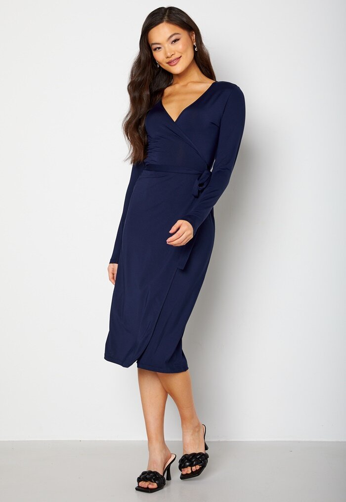 BUBBLEROOM Wrap Midi Dress