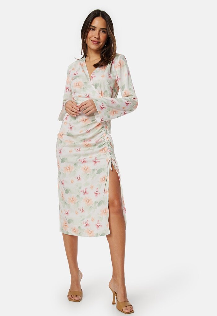 Bubbleroom Occasion Drawstring L/S Midi Dress