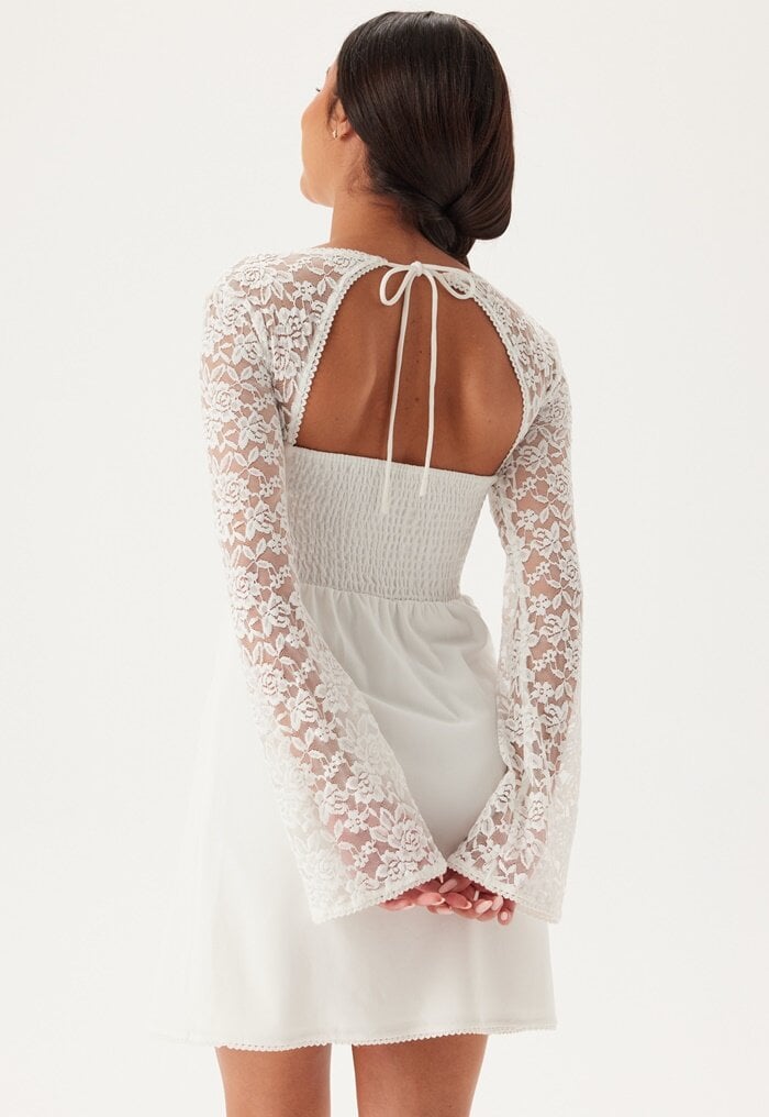 Bubbleroom Occasion Lace Sleeve Bustier Dress