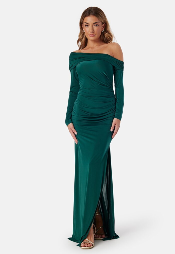 Bubbleroom Occasion Asymmetric Off Shoulder Soft Gown