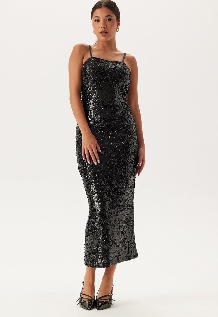 BUBBLEROOM Sequin Strap Dress