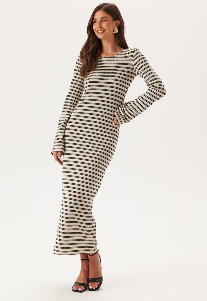 BUBBLEROOM Striped Maxi Dress