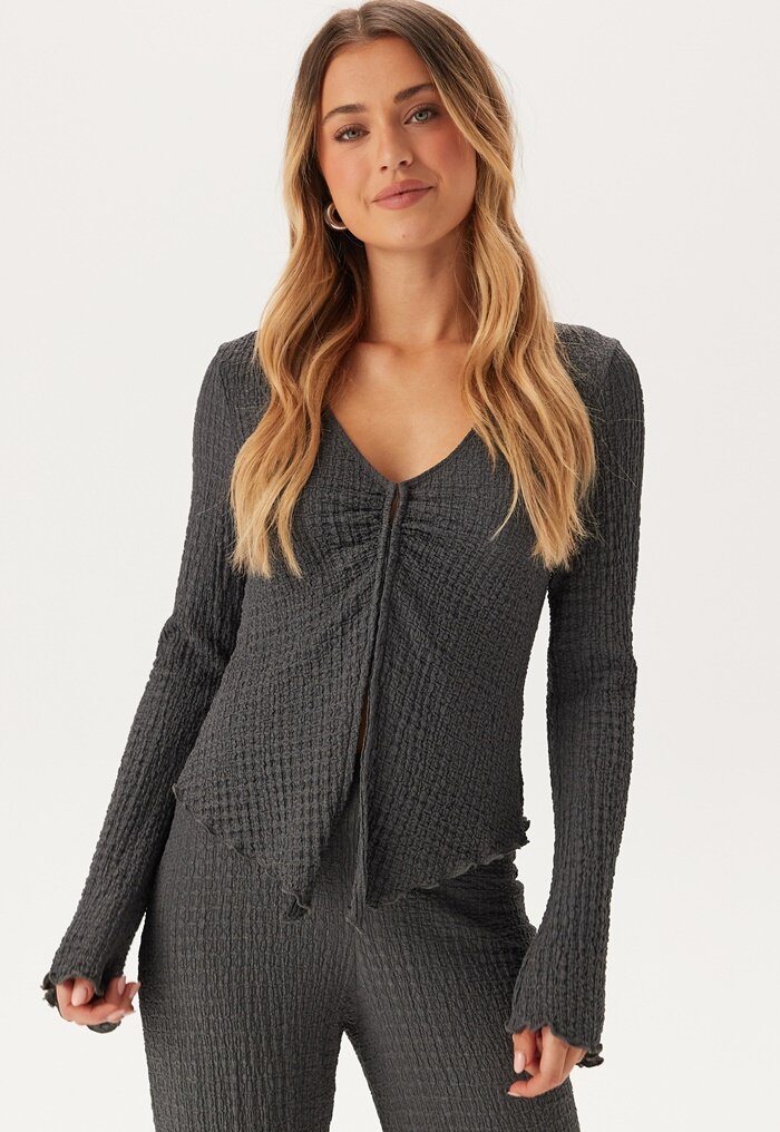 BUBBLEROOM Structure Cardigan Top