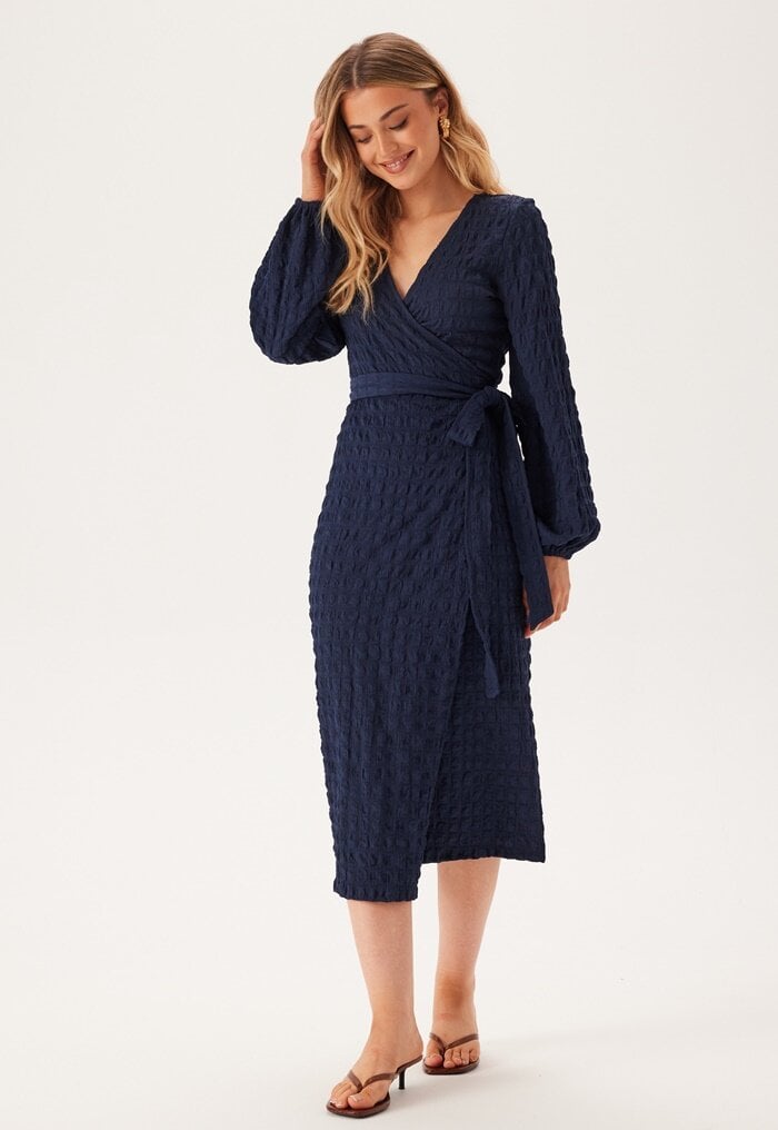 BUBBLEROOM Structure Wrap Dress