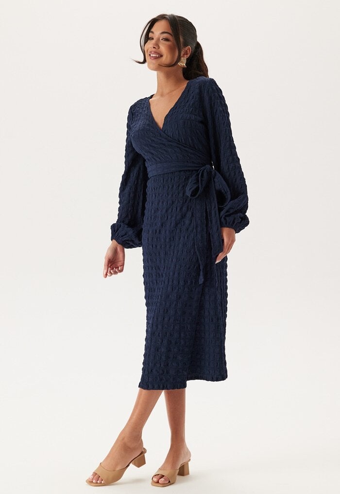 BUBBLEROOM Structure Wrap Dress