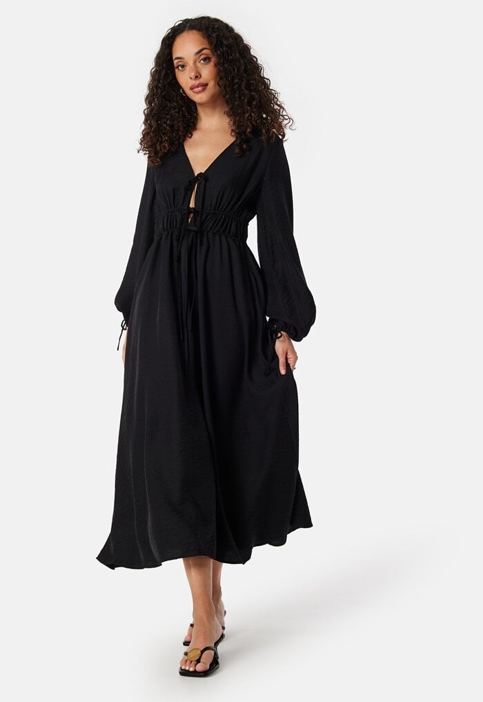 BUBBLEROOM V-neck Strap L/S Dress