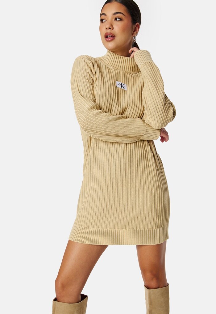 Calvin Klein Jeans Washed Monologo Sweater Dress - Bubbleroom
