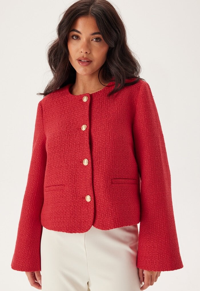 Chiara Forthi Wide Sleeve Bouclé Jacket