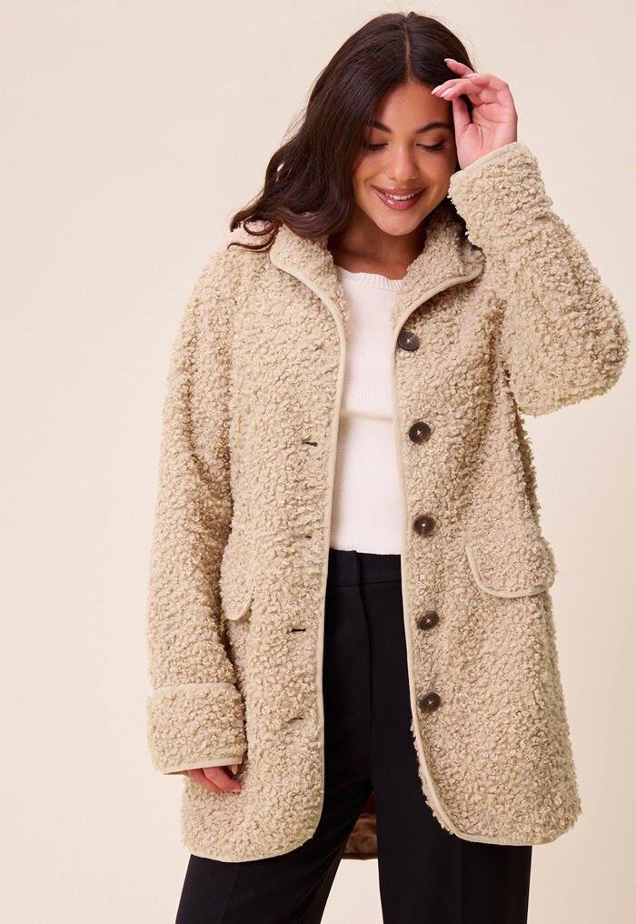 Happy Holly High Neck Bouclé Jacket