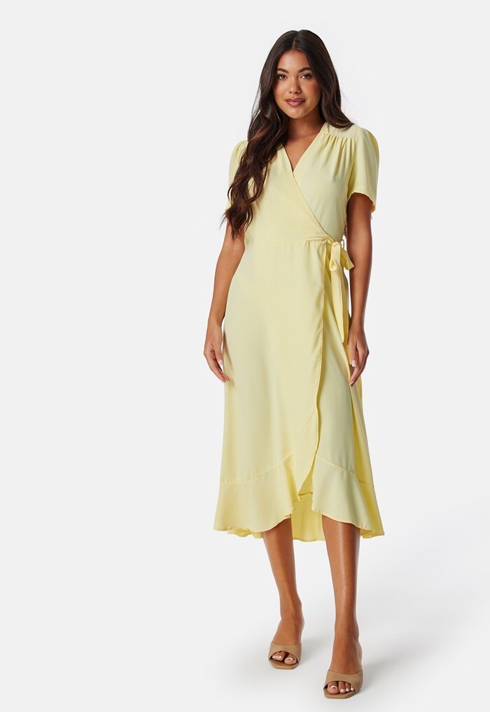 John Zack Short Sleeve Wrap Dress