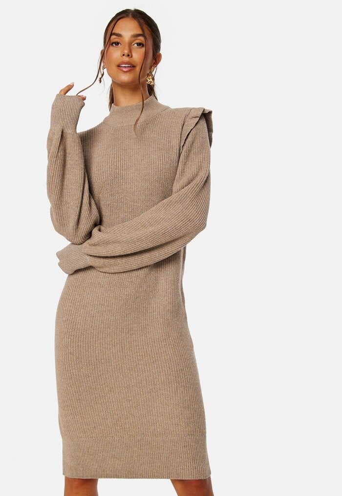 Object Collectors Item Malena L/S Ruffle Knit Dress