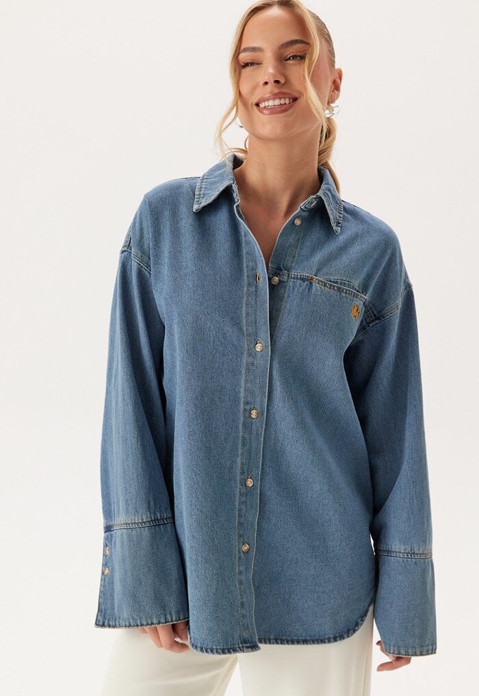 Object Collectors Item Objneel Lo L/S DENIM SHIRT  