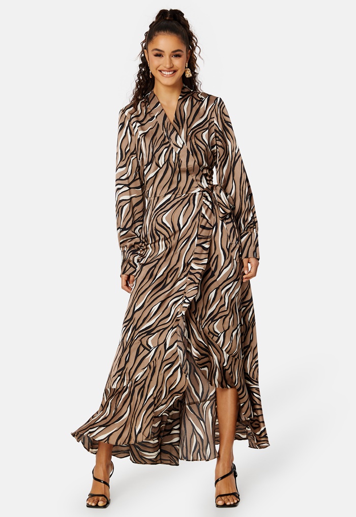 Object Collectors Item Papaya L/S Wrap Long Dress