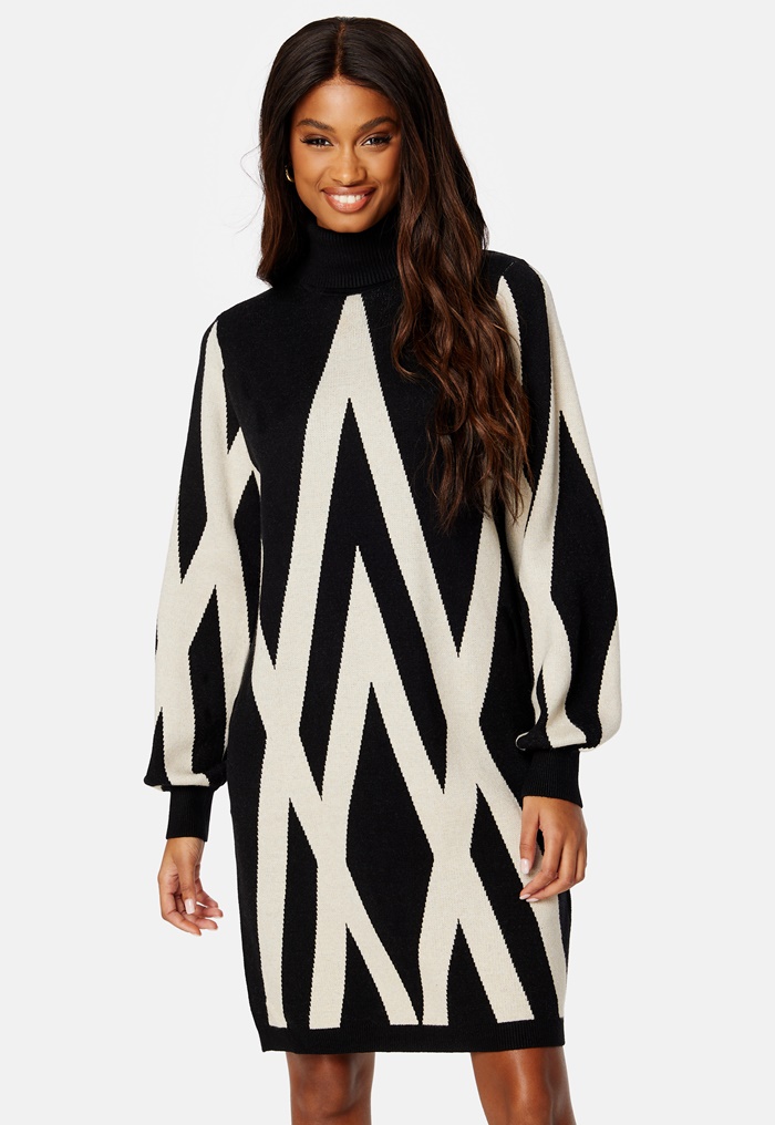 Object Collectors Item Ray L/S Knit Rollneck Dress