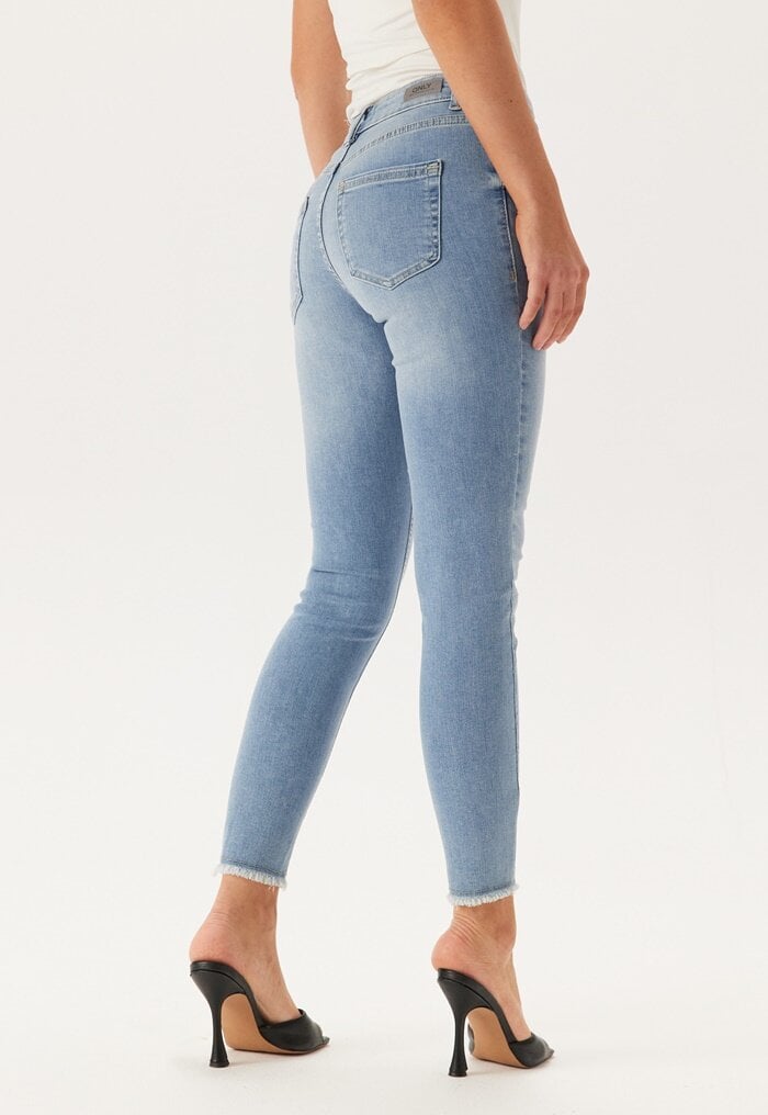 ONLY Blush Life Mid Raw Jeans