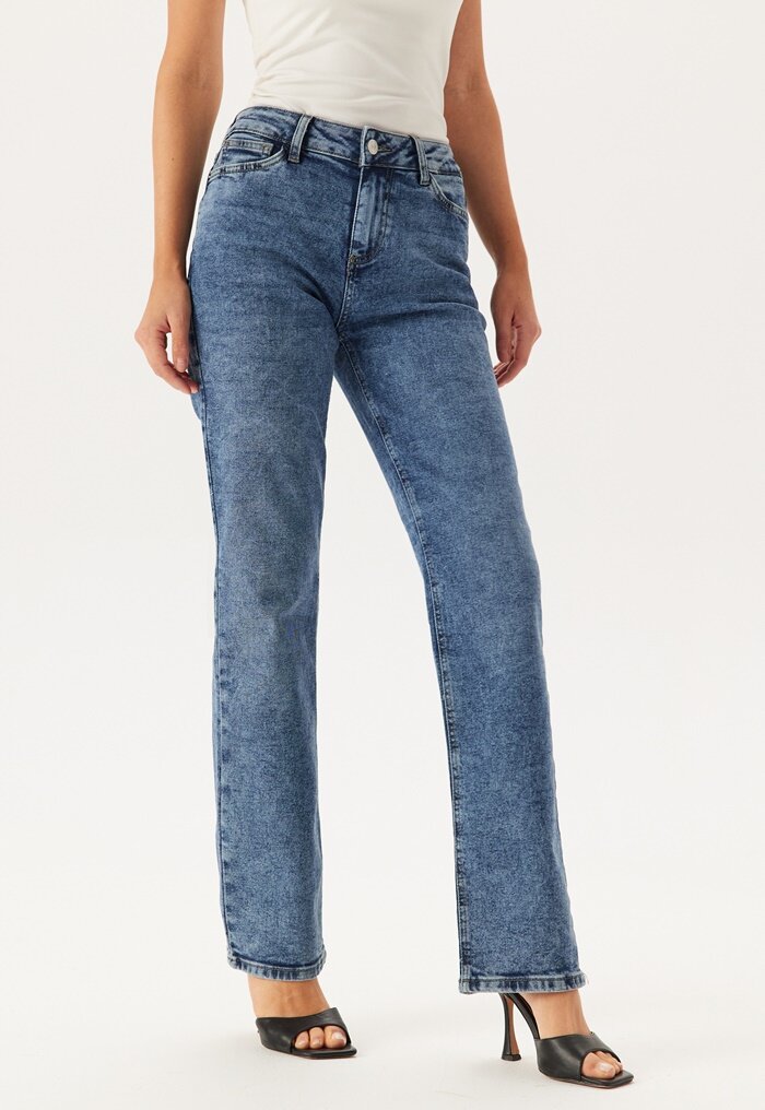 Pieces Pckelly Mw Straight Jeans