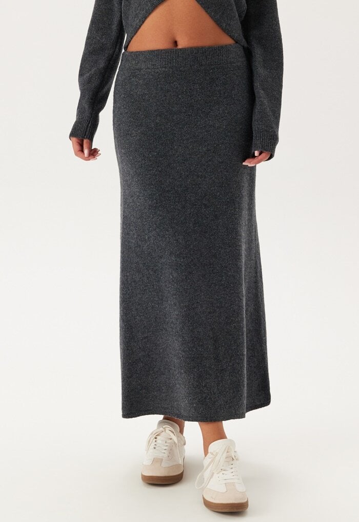 Pieces Pcnanu Hw Long Knit Skirt Bc