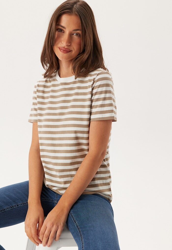 Pieces Pcria Ss Tee Stripes Noos