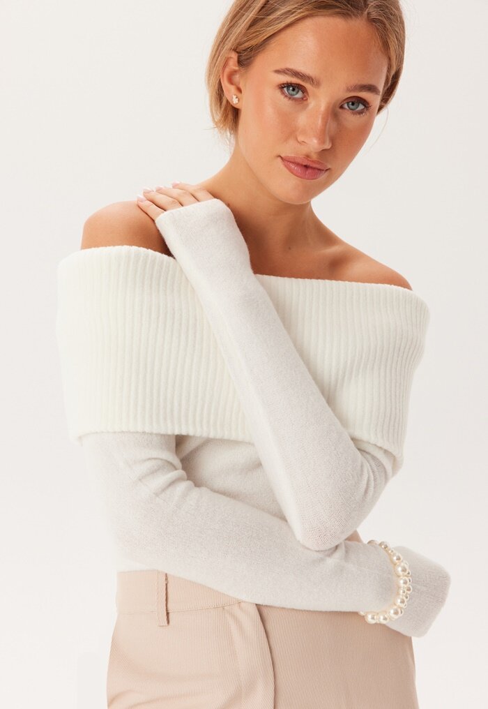 Pieces Pcriko Ls Off Shoulder Knit