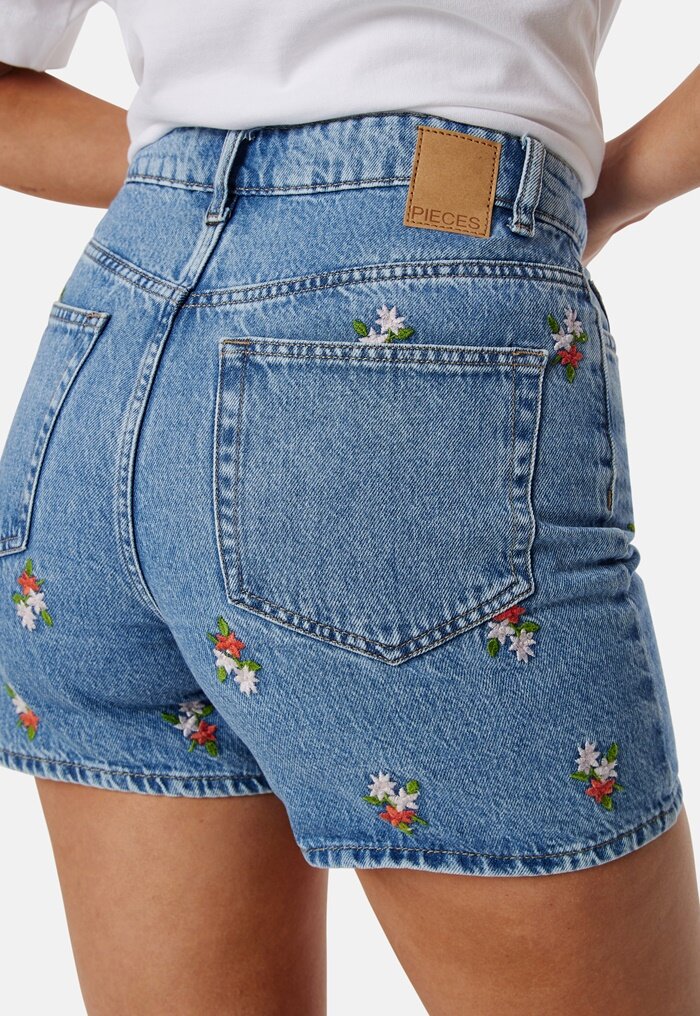 Pieces Pcsky HW Embroidery Shorts