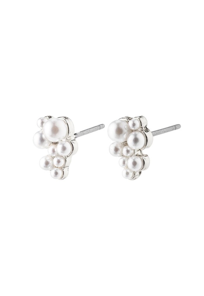 Pilgrim Relando Pearl Earrings Silver-