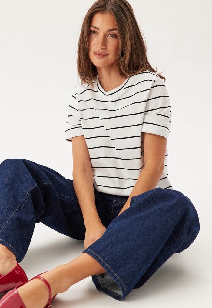 SELECTED FEMME Slfessentail Striped Boxy Tee