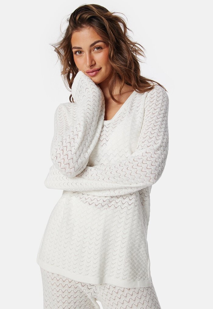 VERO MODA Vmiberia Ls V-neck Long Knit B