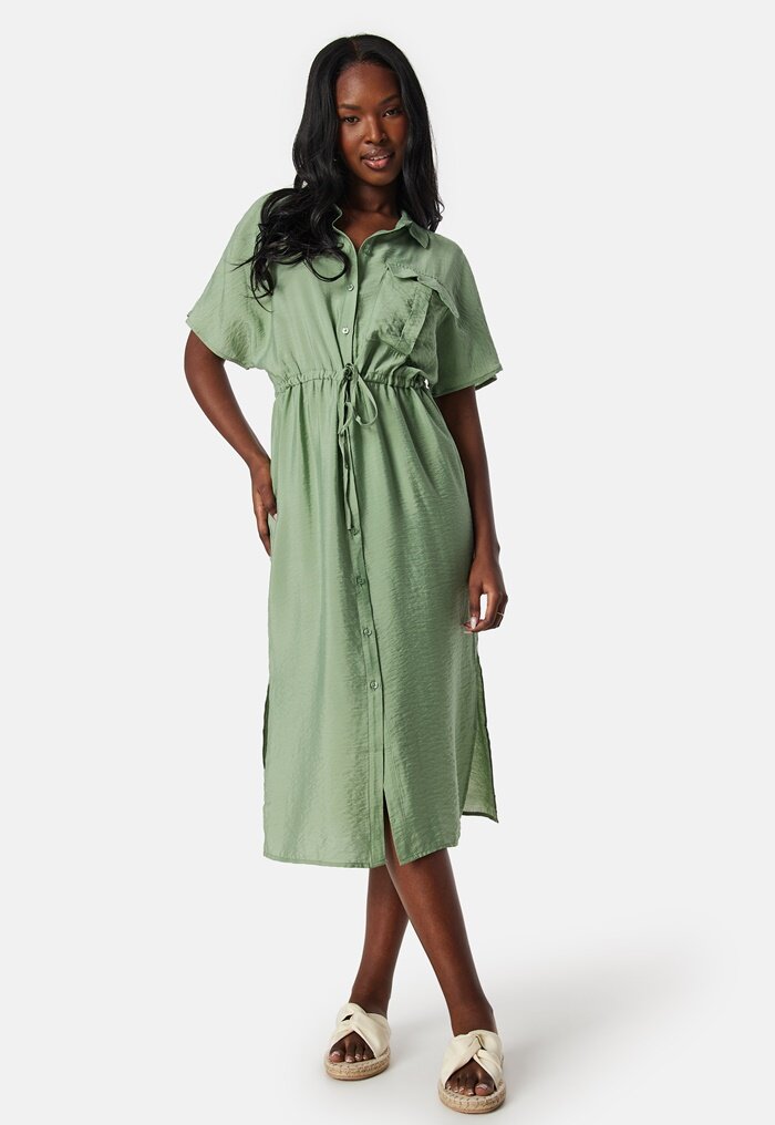 VERO MODA Vmiris S/S shirt calf dress - Bubbleroom