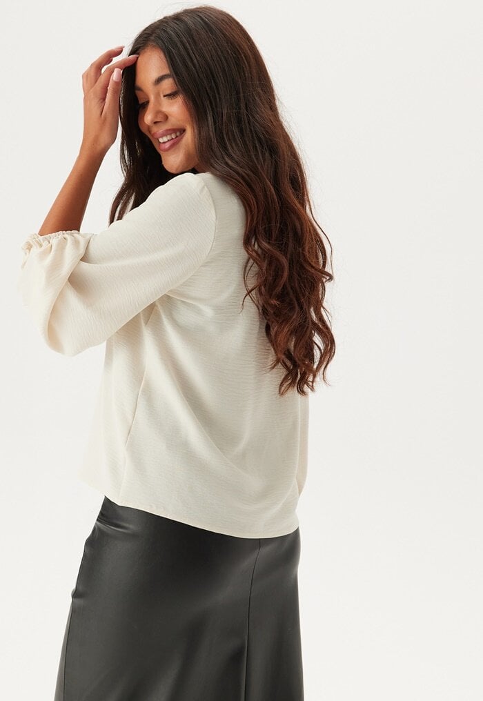 VERO MODA Vmolivia L/S V-NECK TOP WVN V-